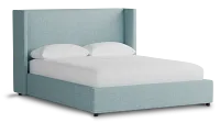 Captiva Elite Light Blue 48" Upholstered Shelter Bed
