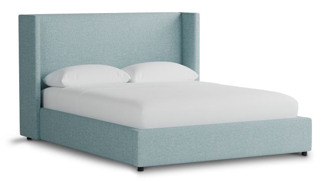 Captiva Elite Light Blue 48" Upholstered Shelter Bed