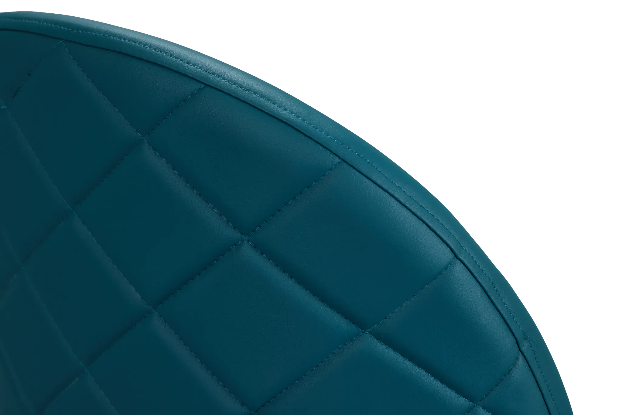 Capri Teal Micro Upholstered Side Chair W/ Black Legs