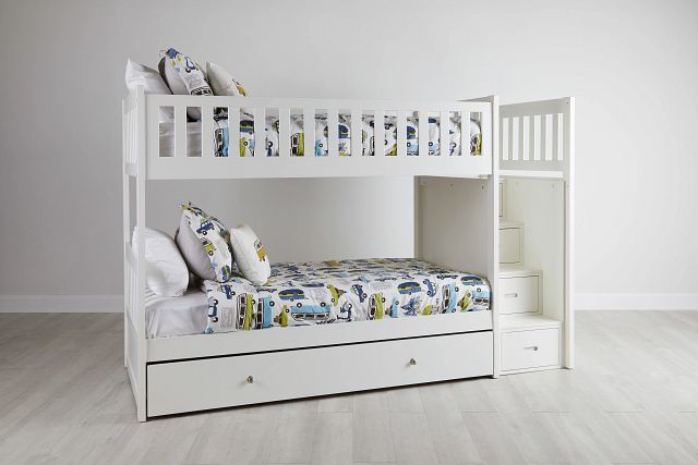 Bailey White Storage Bunk Bed