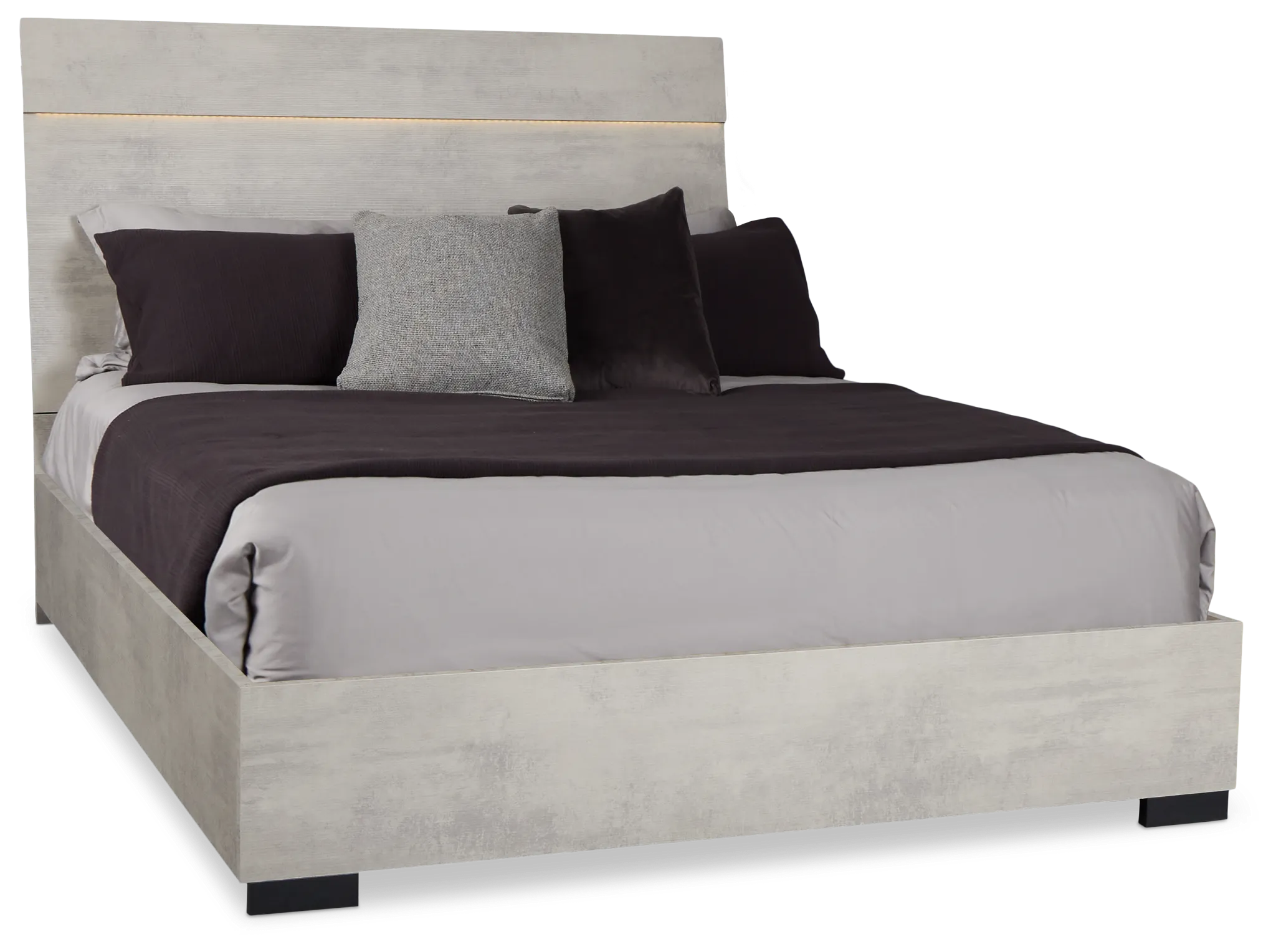 Pomona Gray Panel Bed