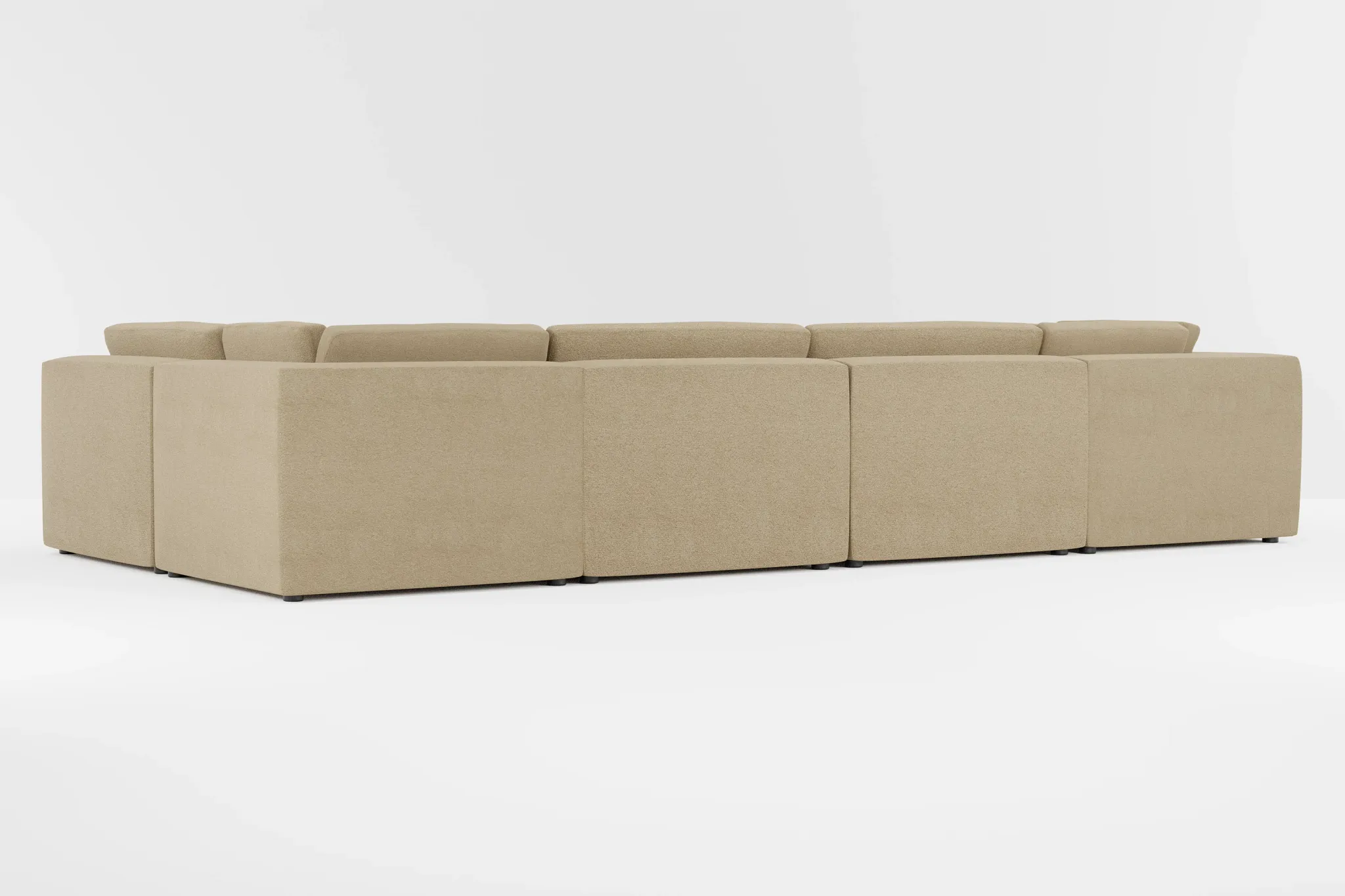 Destin Elite Taupe Fabric 8-piece Pit Sectional