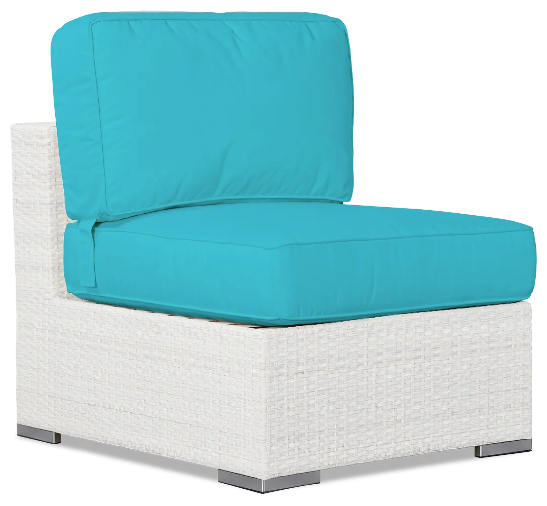 Biscayne Dark Teal Armless Chair Biscayne Dark Teal Armless Chair