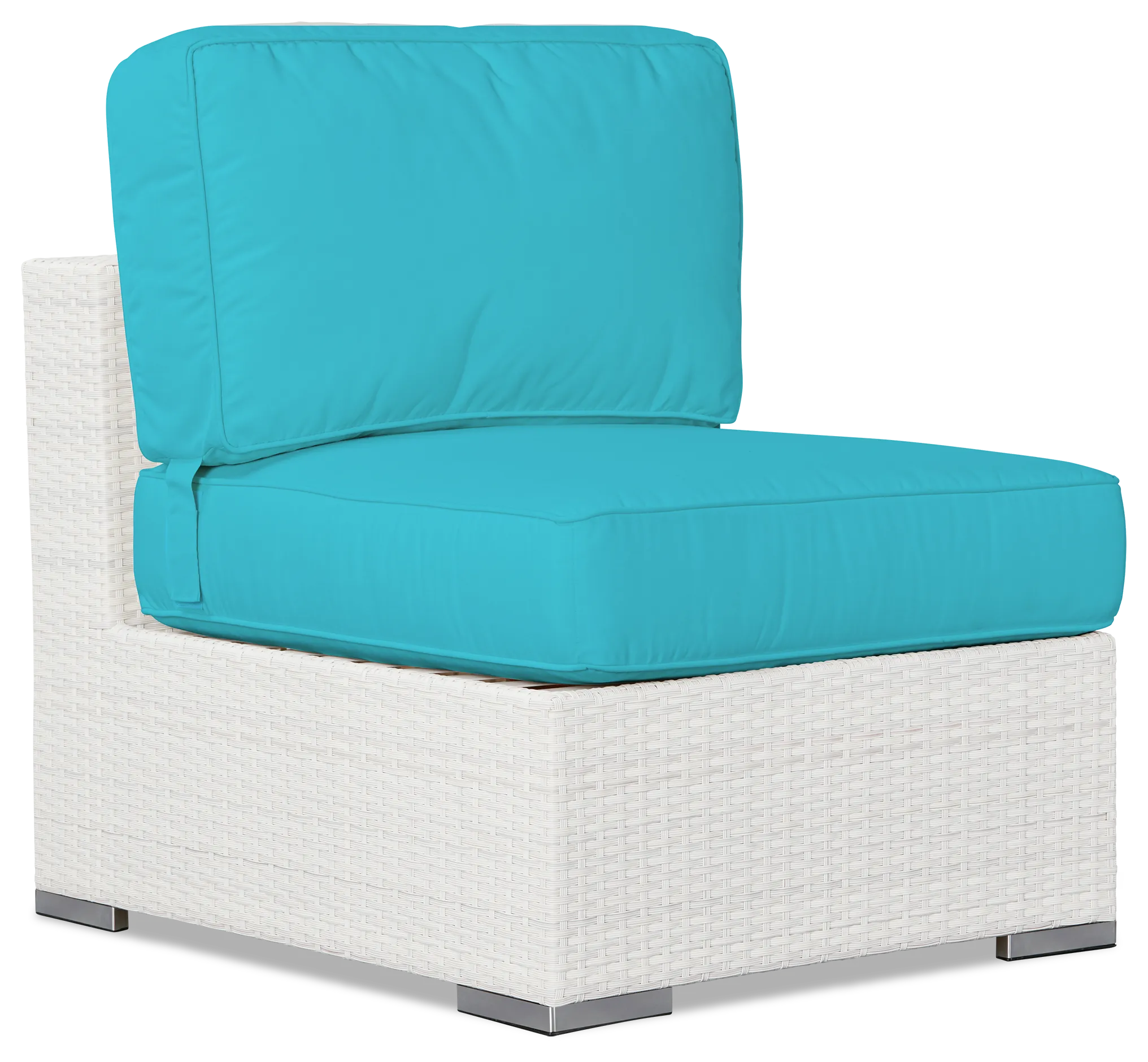 Biscayne Dark Teal Armless Chair