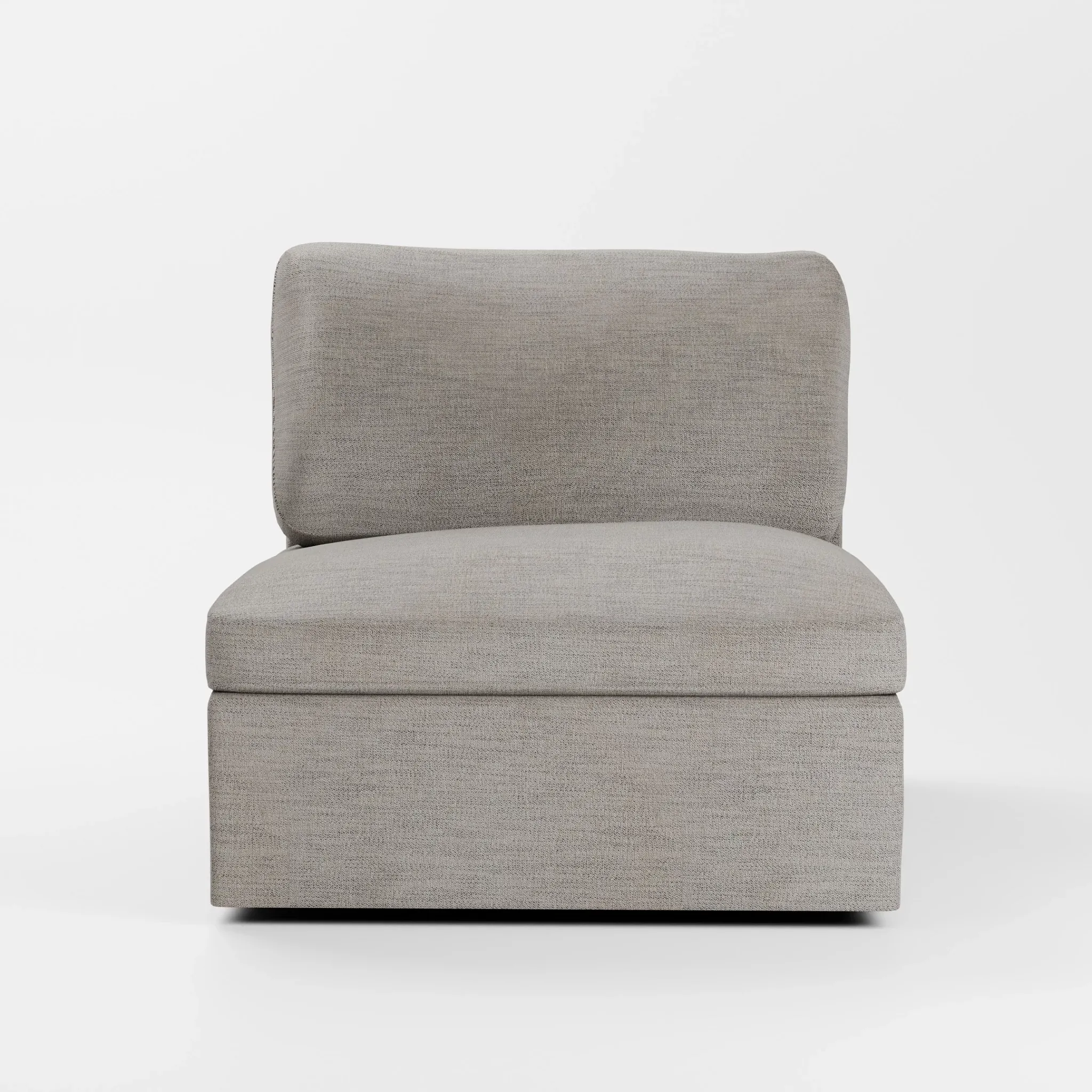 Destin Maguire Pewter Fabric Swivel Chair