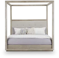 Madden Light Tone Uph Canopy Bed