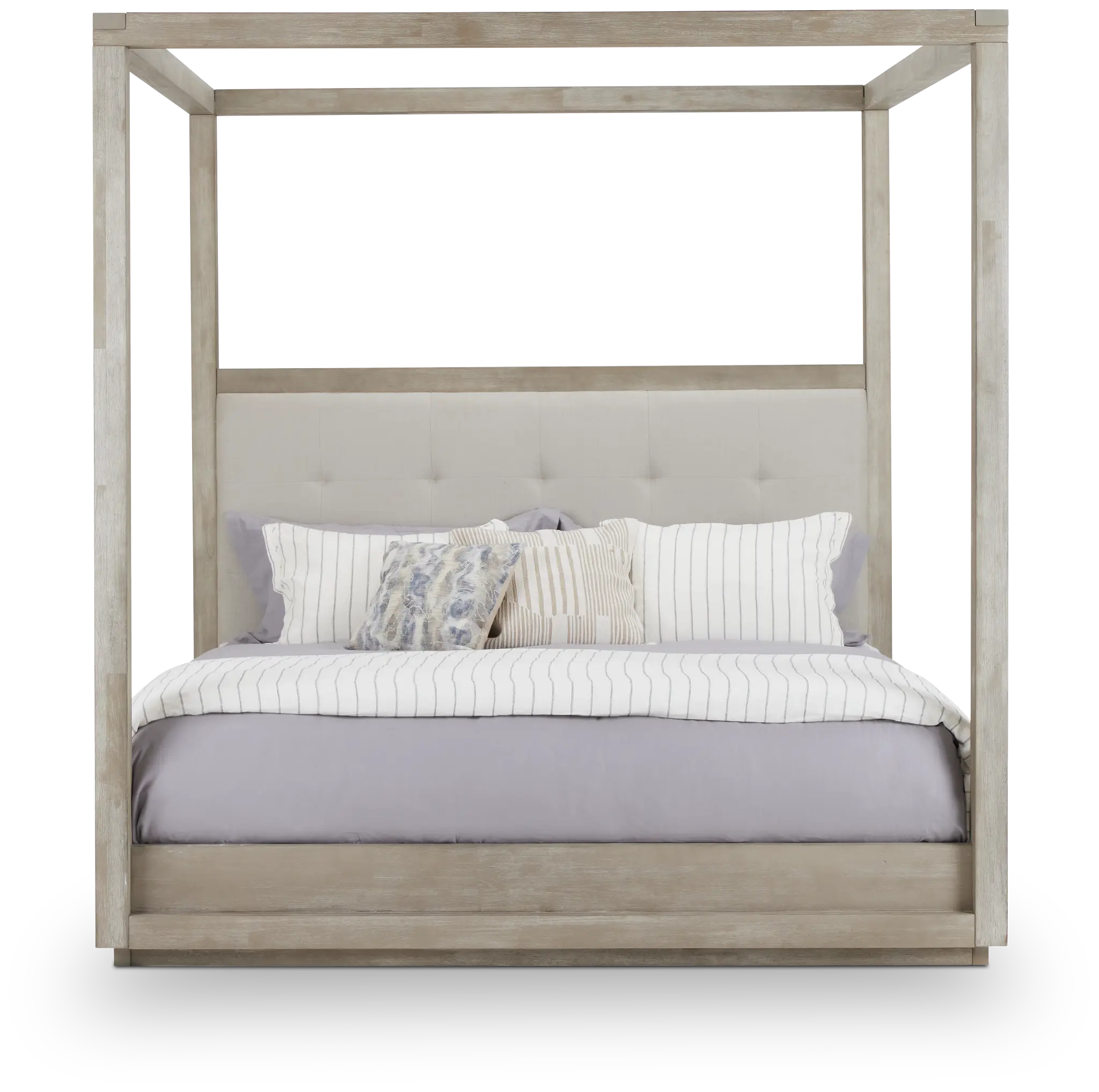 Madden Light Tone Uph Canopy Bed Madden Light Tone Uph Canopy Bed