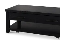 Alden Black Rect Lift Coffee Table