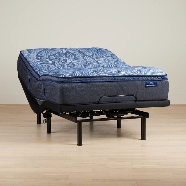 Serta Perfect Sleeper Cobalt Calm Plush Elite Adjustable Mattress Set