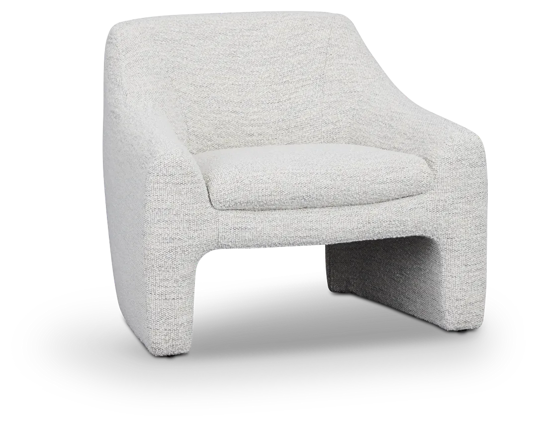 Carter Light Gray Fabric Accent Chair