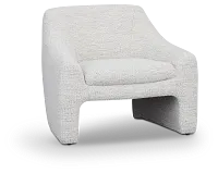 Carter Light Gray Fabric Accent Chair