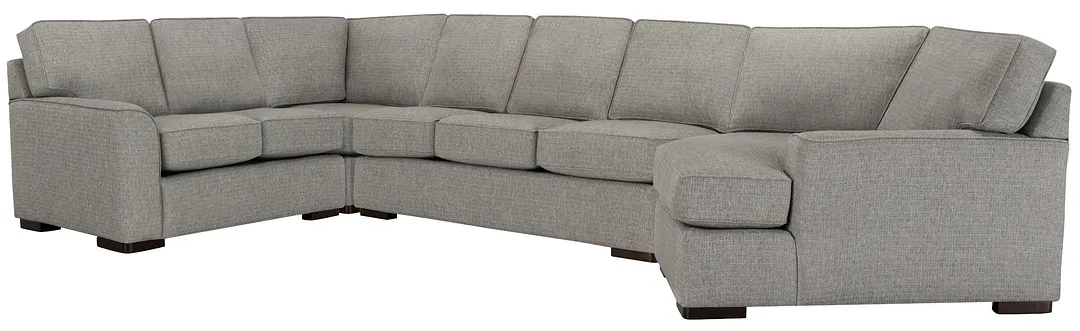 Austin Gray Cool Mfoam Right Cuddler Memory Foam Sleeper Sectional