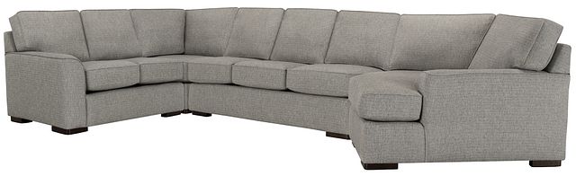 Austin Gray Cool Mfoam Right Cuddler Memory Foam Sleeper Sectional