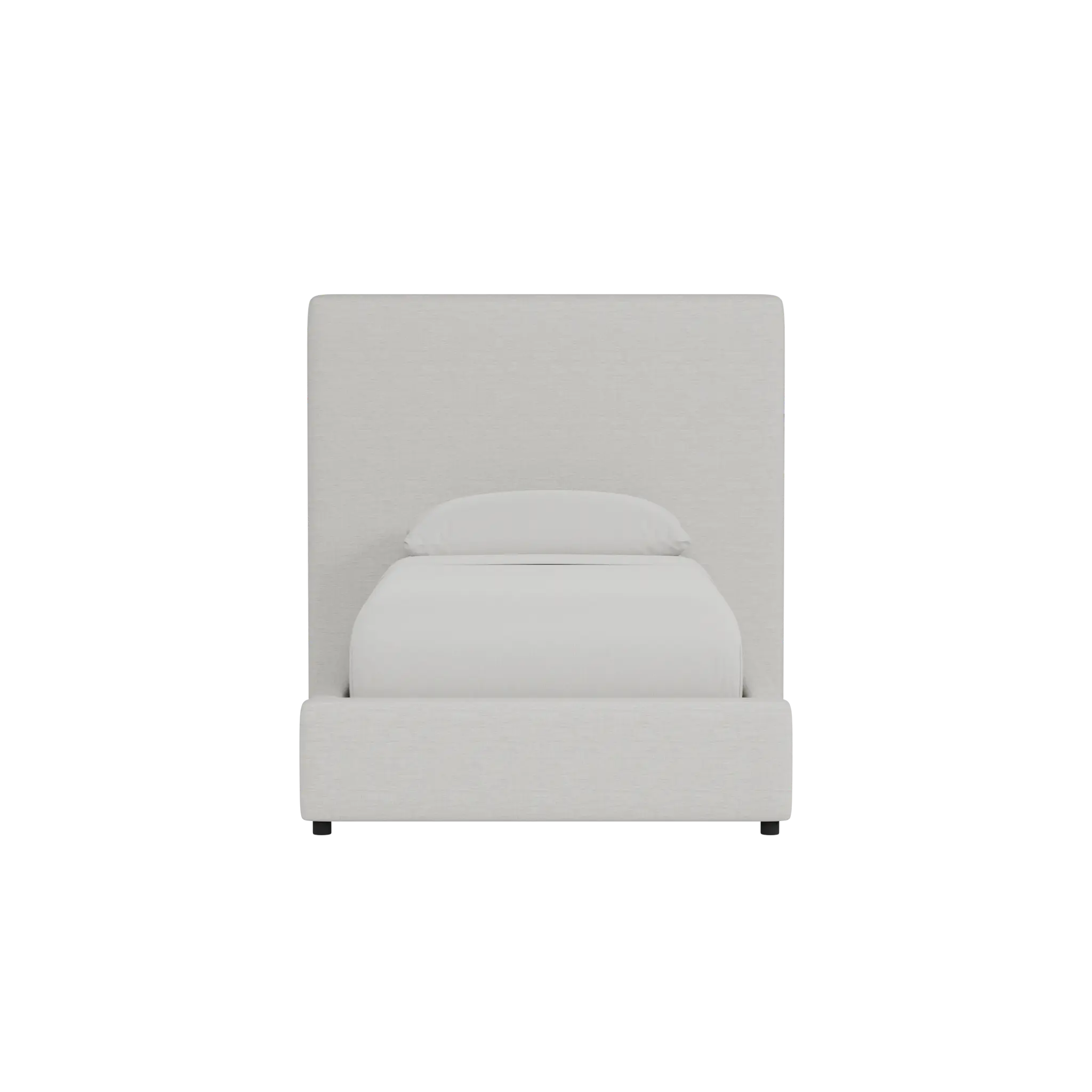 Grayton Maguire Ivory 54" Upholstered Platform Bed Grayton Maguire Ivory 54" Upholstered Platform Bed
