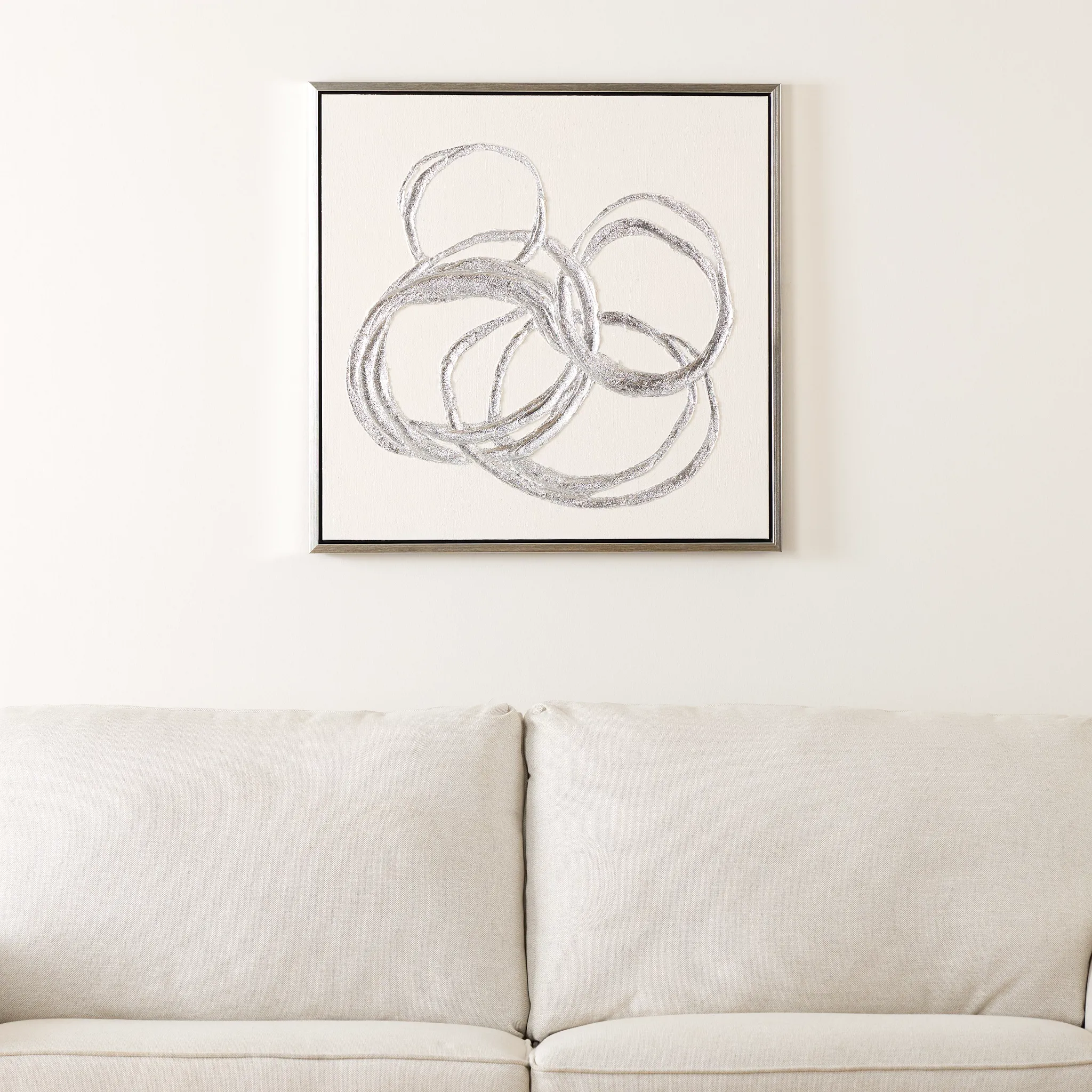 Anaya Silver Framed Wall Art