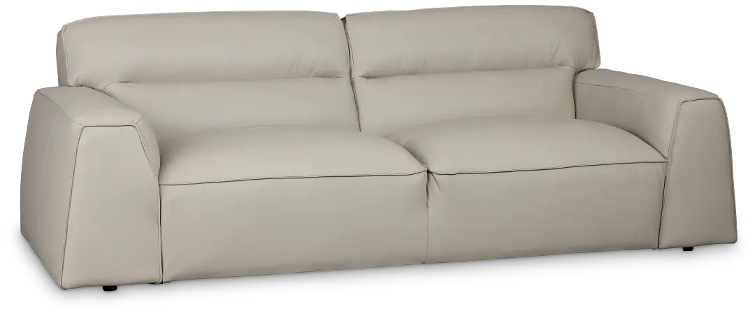 Blanca Gray Leather Sofa Blanca Gray Leather Sofa