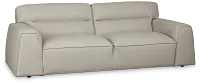 Blanca Gray Leather Sofa