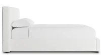 Grayton Sutton White 44" Upholstered Platform Bed