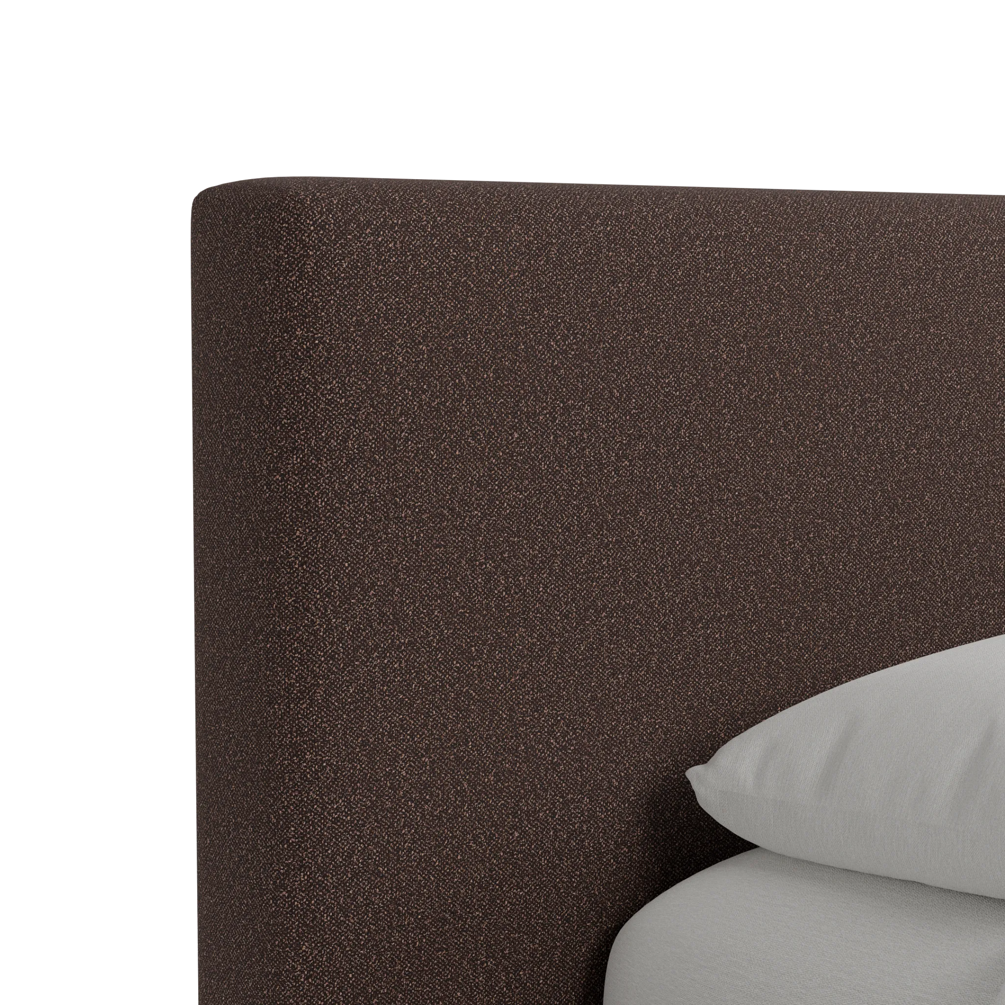 Grayton Elite Dark Brown 44" Upholstered Platform Bed