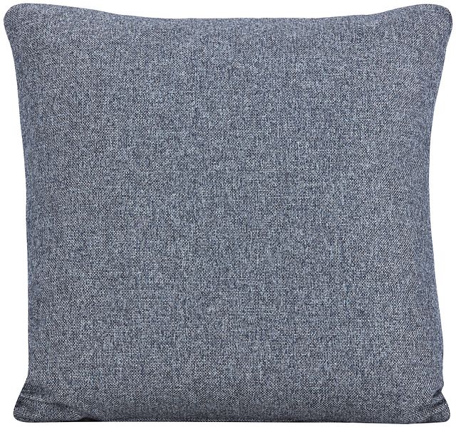 Noah Dark Gray Fabric Square Accent Pillow
