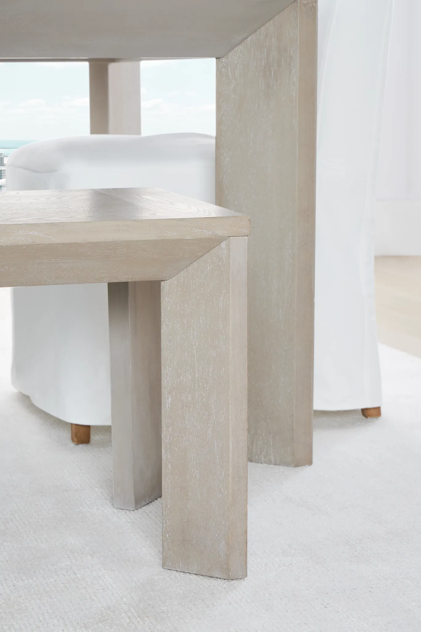 Destination Light Tone Dining Bench