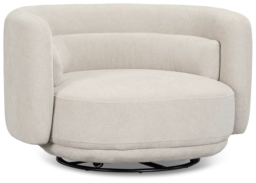 Presley Light Gray Fabric Swivel Chair Presley Light Gray Fabric Swivel Chair