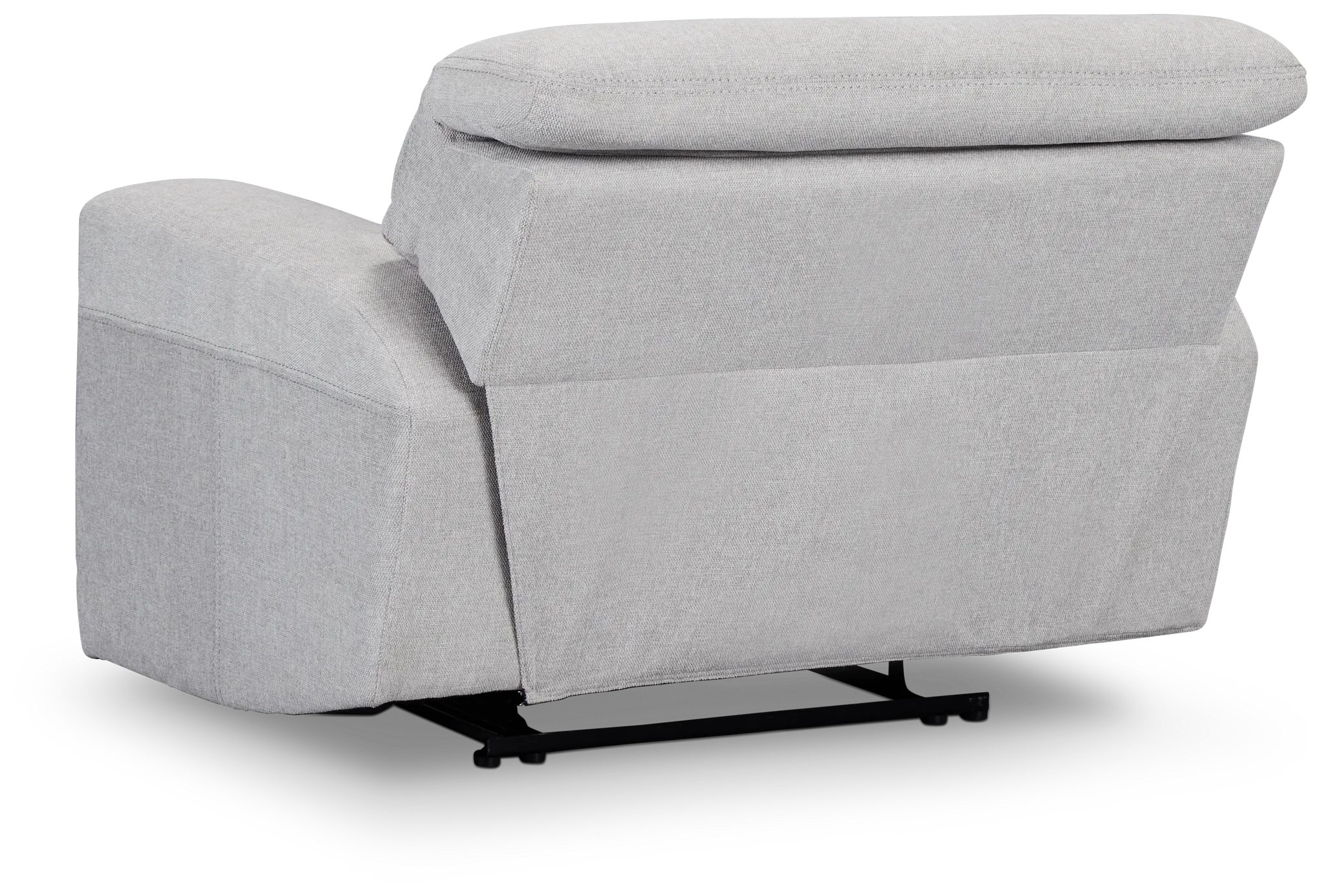 Callum Light Gray Fabric Recliner