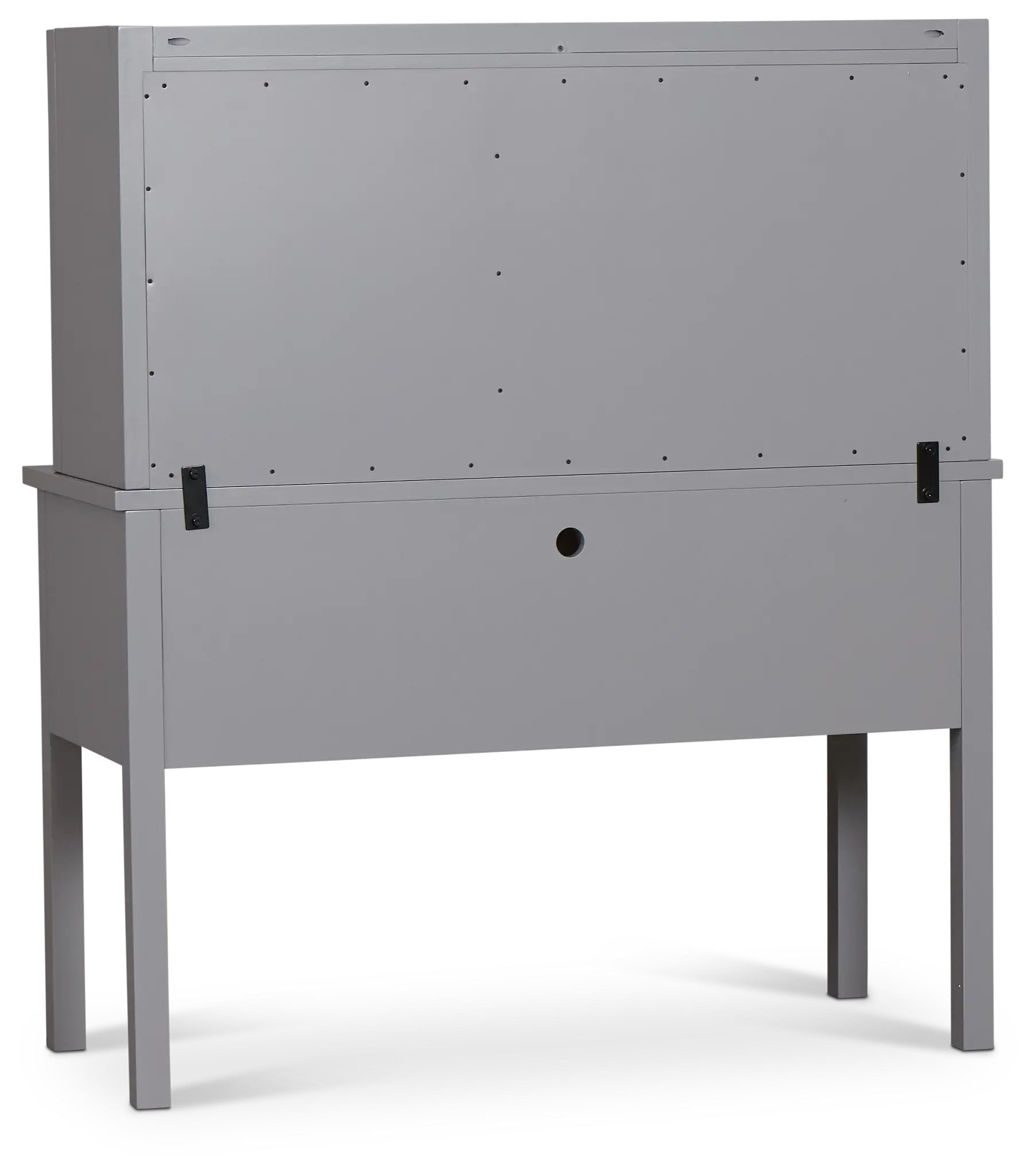 Charleston Gray 3-drawer Desk & Hutch Charleston Gray 3-drawer Desk & Hutch
