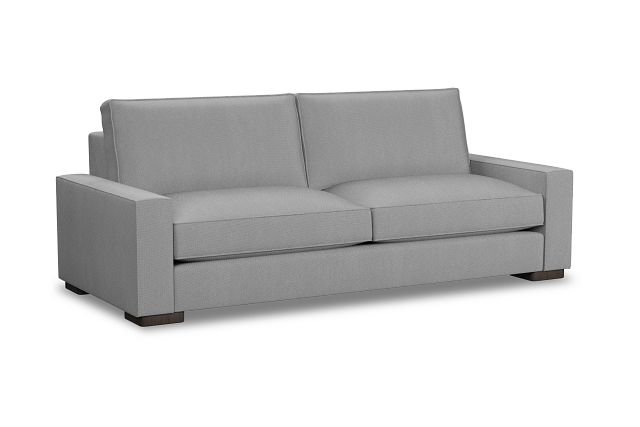 Edgewater Delray Light Gray 96" Sofa W/ 2 Cushions