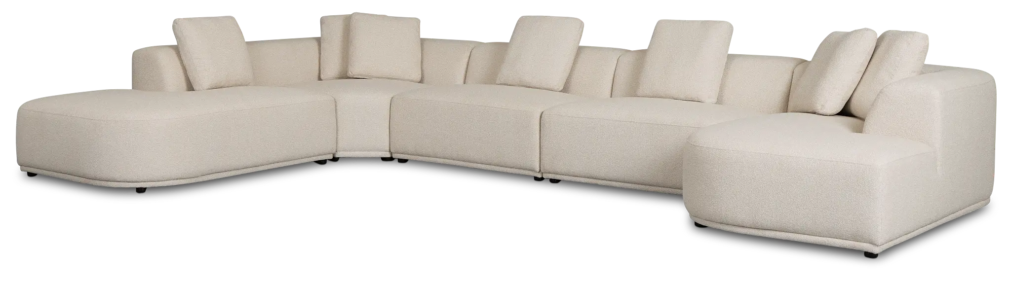 Catalina Beige Fabric Large Right Chaise Sectional Catalina Beige Fabric Large Right Chaise Sectional