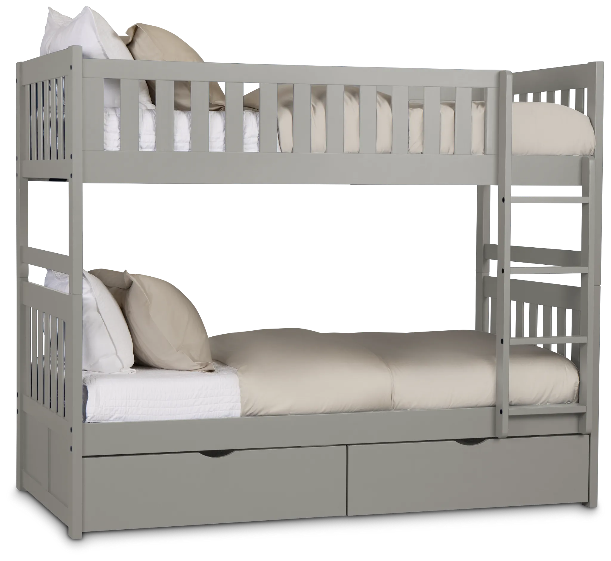 Charleston Gray Storage Bunk Bed