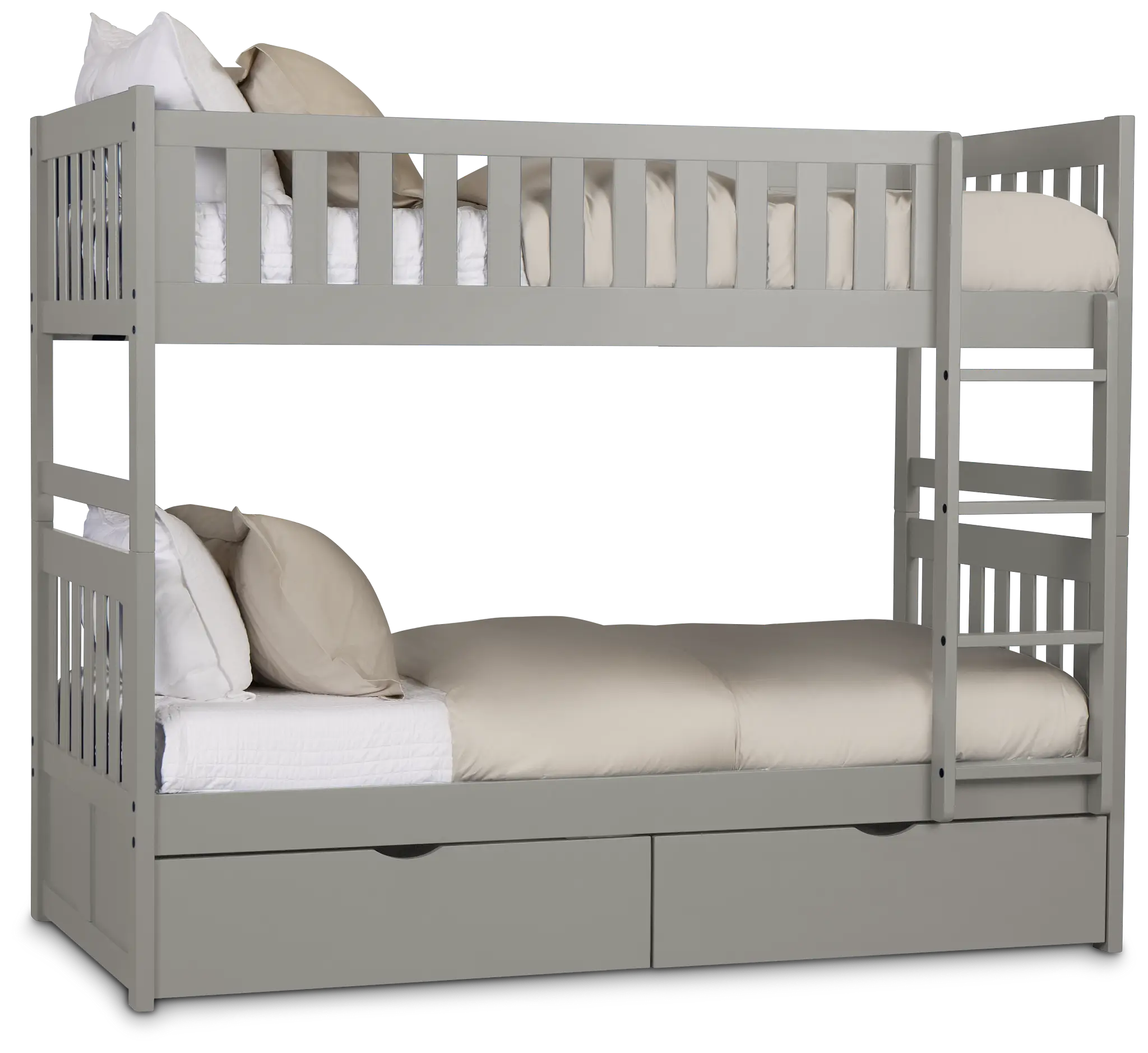 Charleston Gray Storage Bunk Bed Charleston Gray Storage Bunk Bed