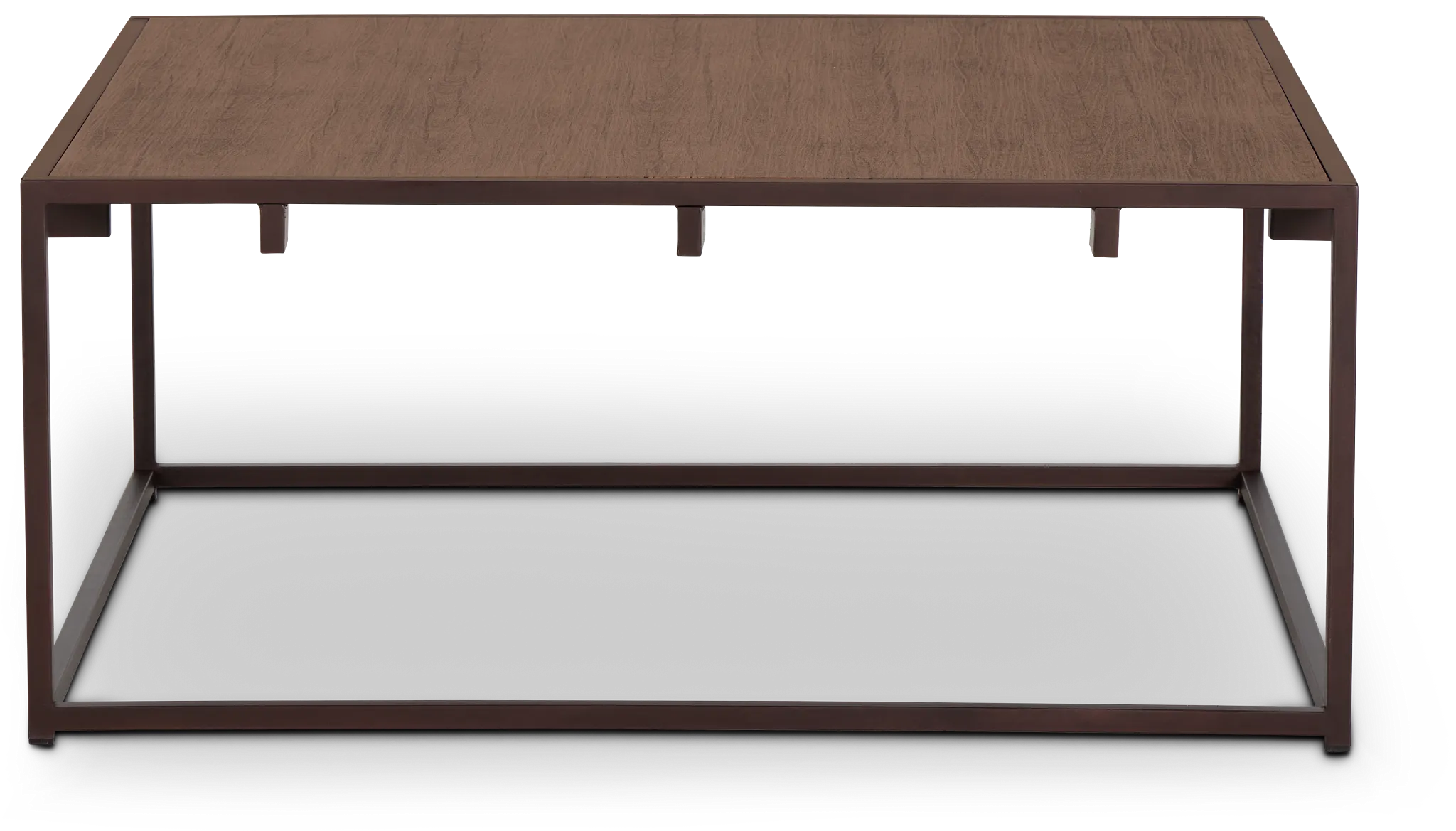 Reggie Dark Tone Square Coffee Table