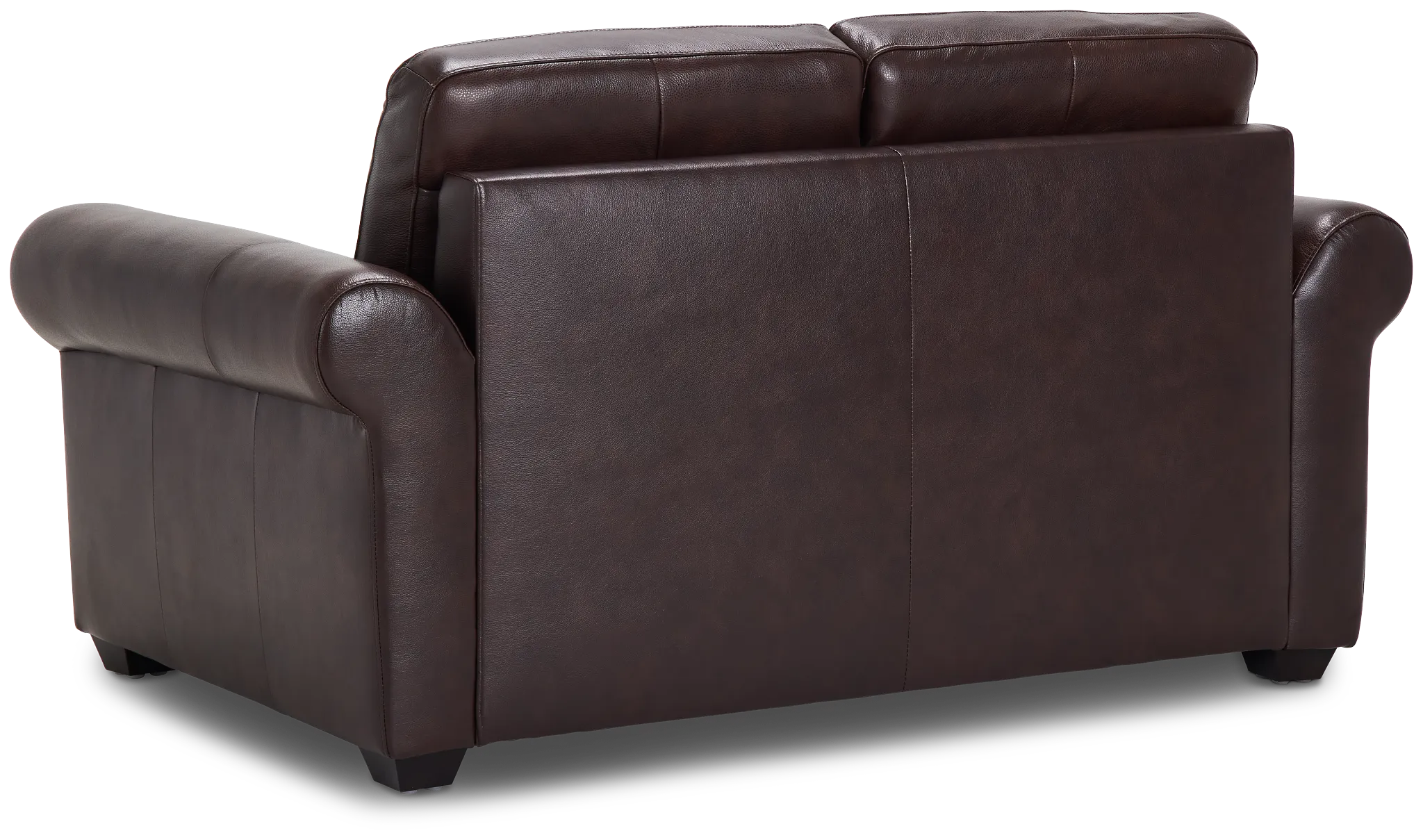 Lincoln Medium Brown Lthr/vinyl Loveseat