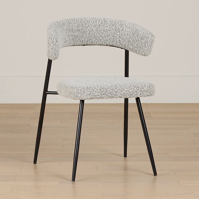 Brela Light Gray Upholstered Side Chair