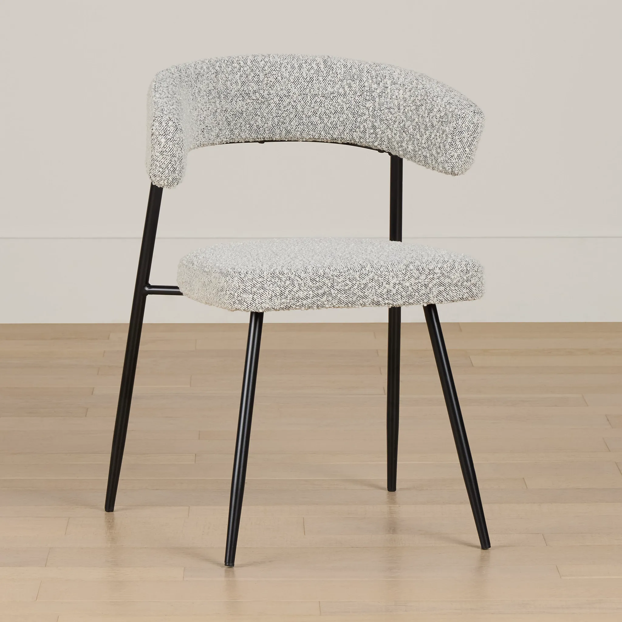 Brela Light Gray Upholstered Side Chair