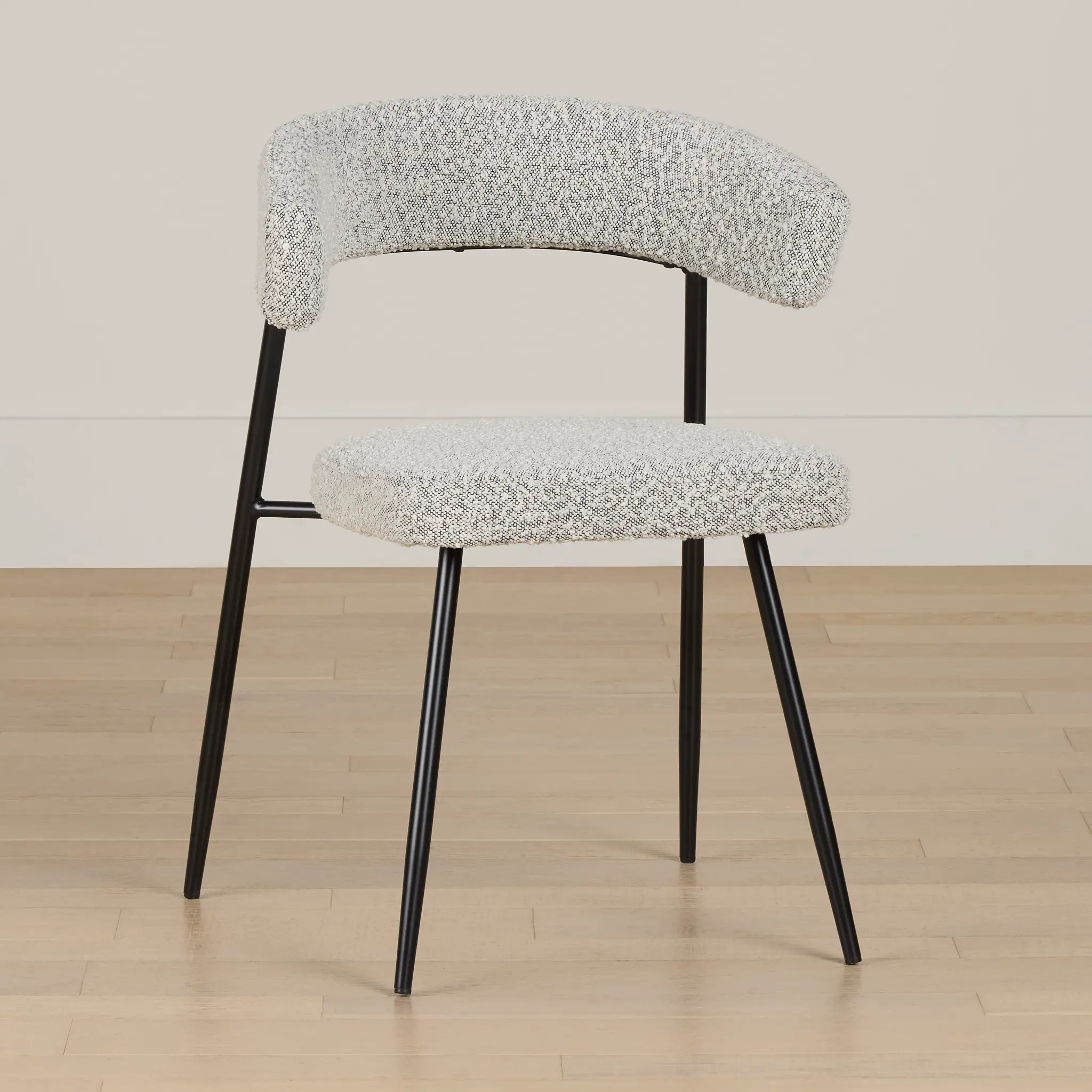 Brela Light Gray Upholstered Side Chair Brela Light Gray Upholstered Side Chair