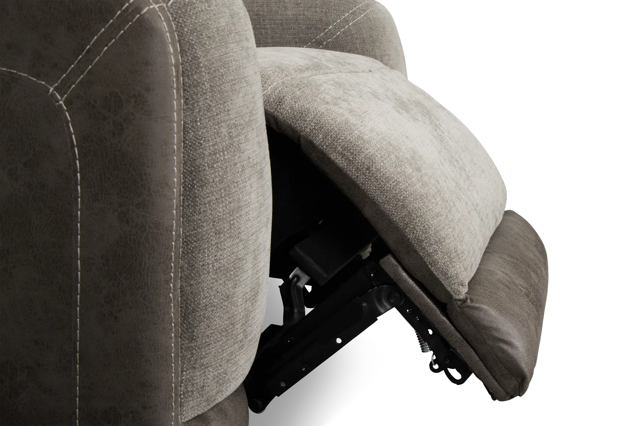 Travis Gray Fabric Power Recliner Travis Gray Fabric Power Recliner