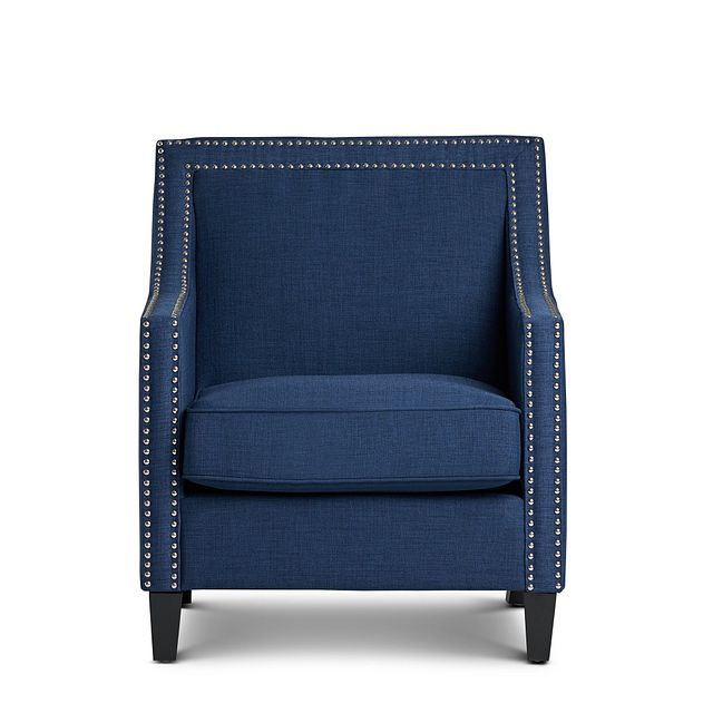 Erica Blue Fabric Accent Chair