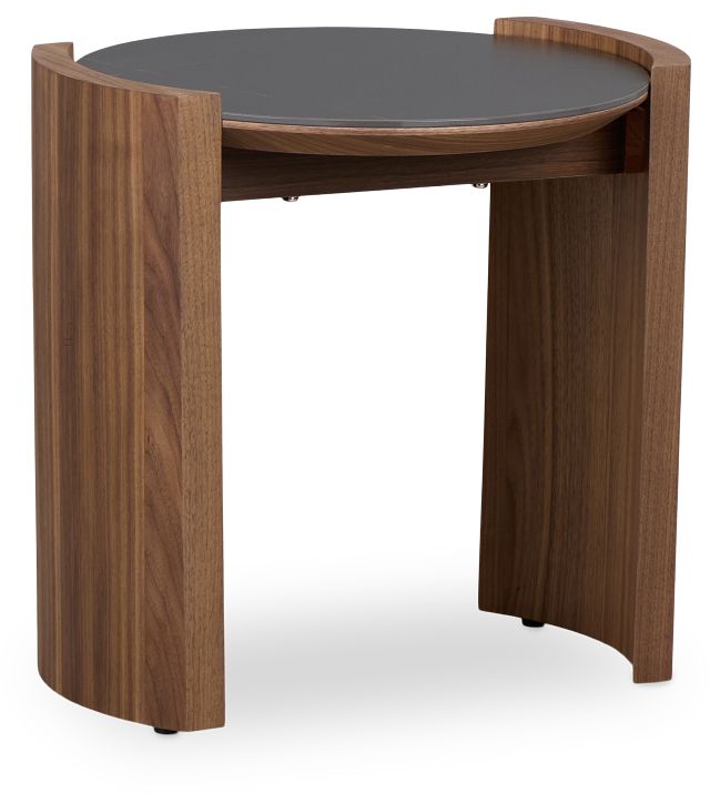 Nomad Mid Tone Ceramic Round End Table
