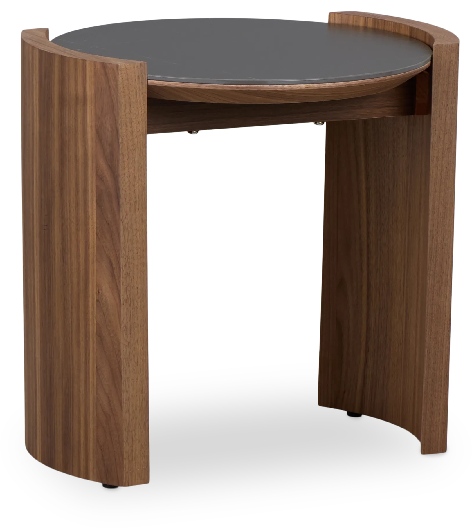 Nomad Mid Tone Ceramic Round End Table