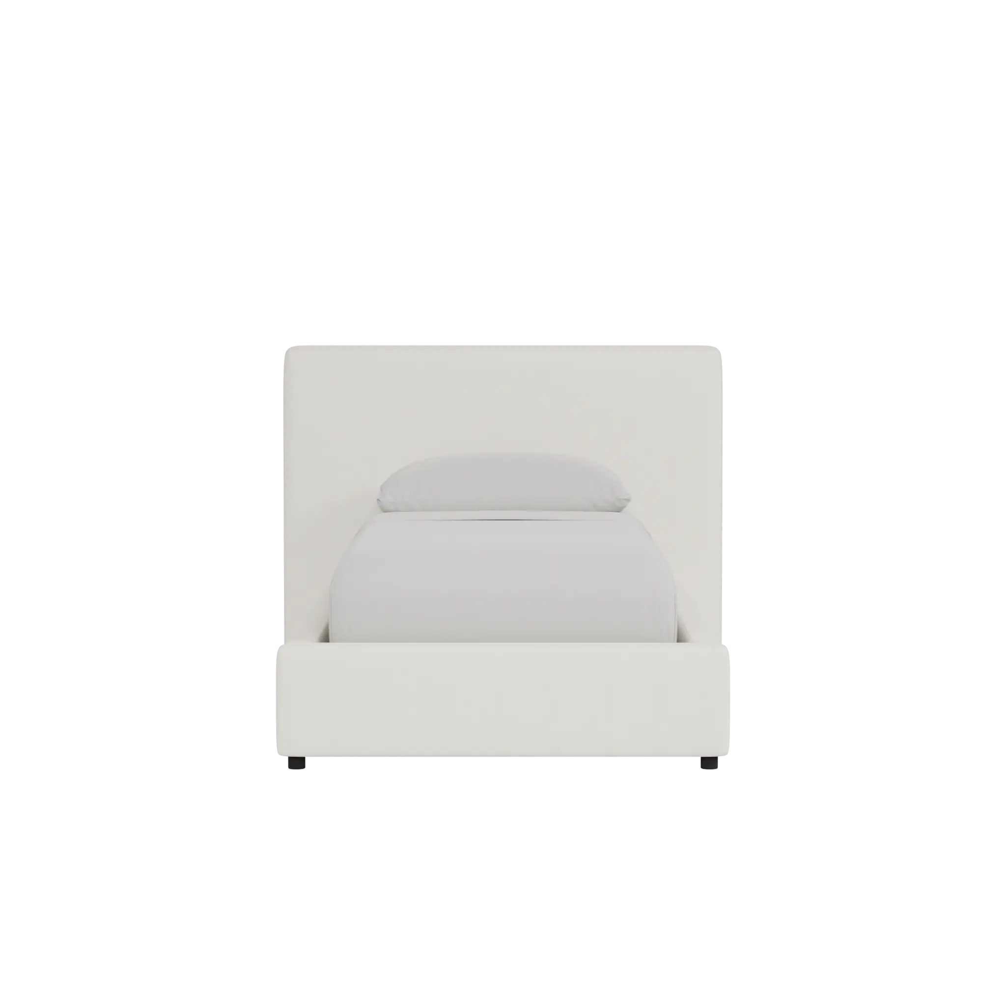 Grayton Gellar White 44" Upholstered Platform Bed Grayton Gellar White 44" Upholstered Platform Bed