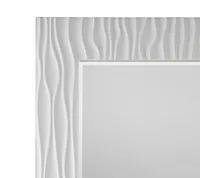 Ocean Drive White Floor Mirror
