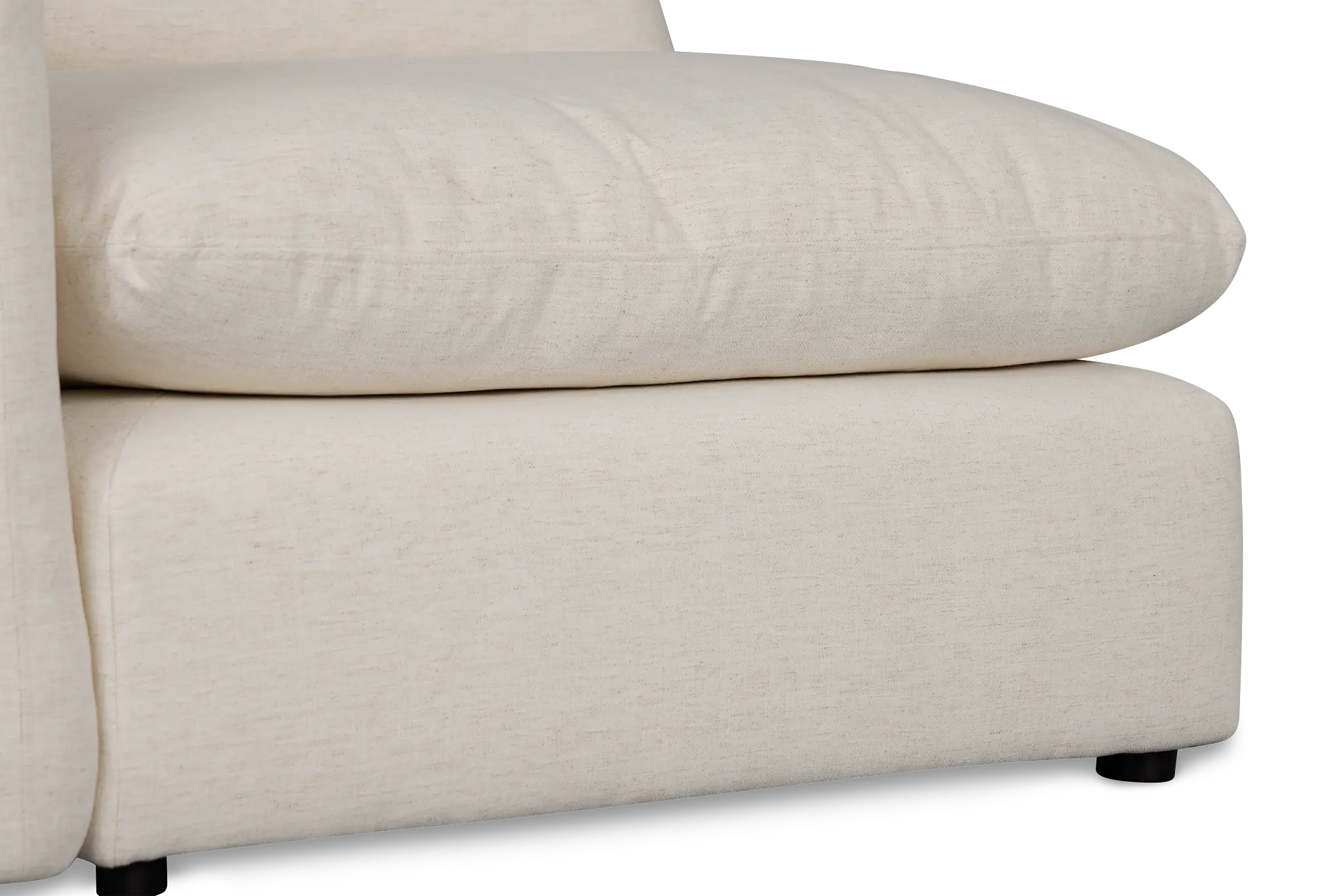 Serena White Fabric Left Chair Serena White Fabric Left Chair