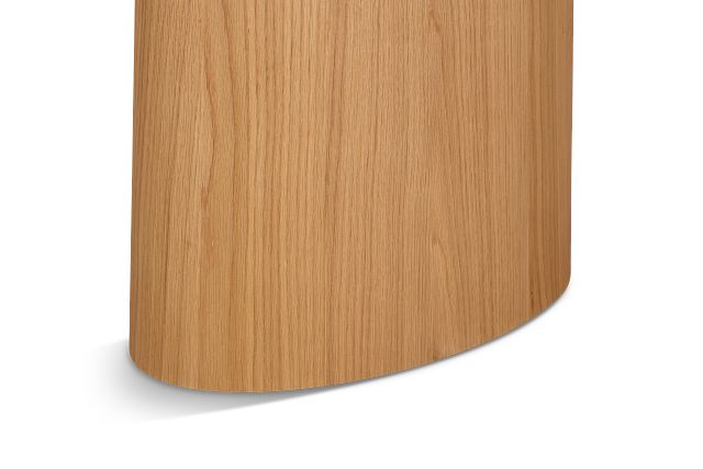 Nomad Light Tone Oval Sofa Table