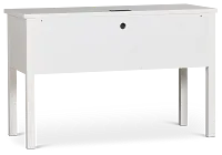 Charleston White 3-drawer Desk