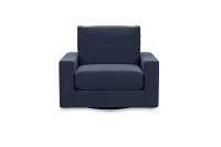 Edgewater Peyton Dark Blue Swivel Chair