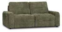 Hendrix Green Fabric Power Extension Chaise Sofa