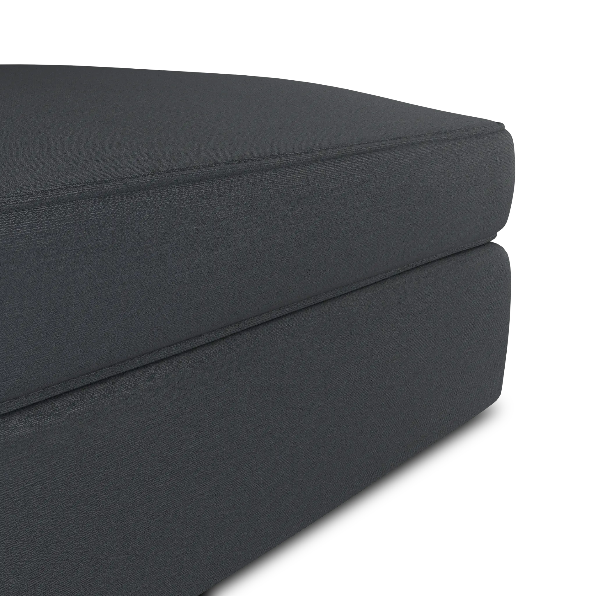 Siesta Peyton Dark Blue Fabric Ottoman Siesta Peyton Dark Blue Fabric Ottoman