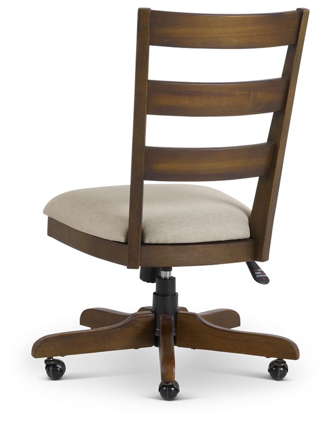 Vista Mid Tone Wood Desk Chair